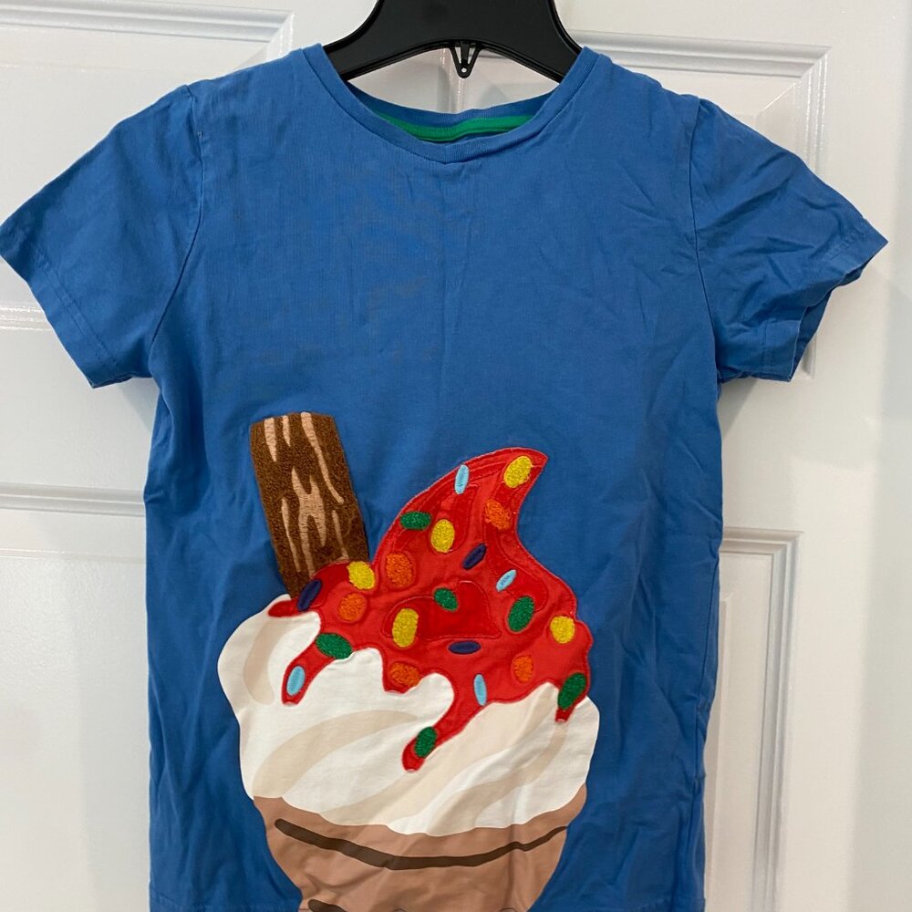 Mini Boden Ice Cream T-Shirt Size 9-10Y